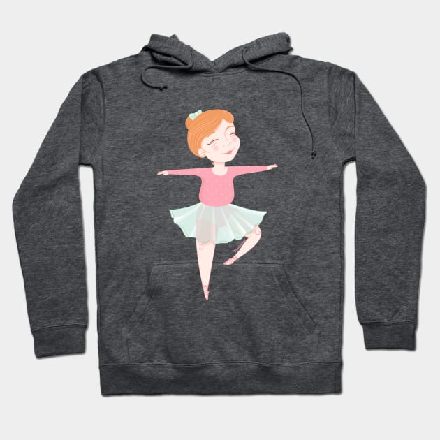 Cute ballerina Hoodie by Pendientera